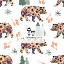 Load image into Gallery viewer, Floral Bear- white (EE)
